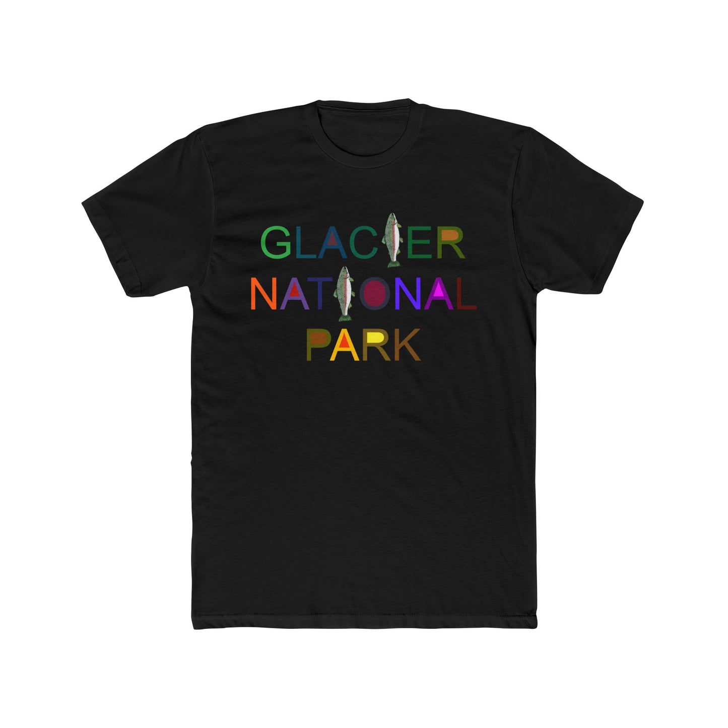 Rainbow Trout Glacier Park Cotton T-Shirt
