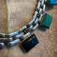 1980's Taxco Sterling Silver Turquoise Bracelet