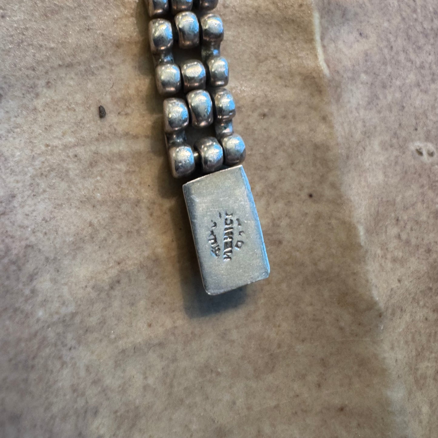 1980's Taxco Sterling Silver Turquoise Bracelet