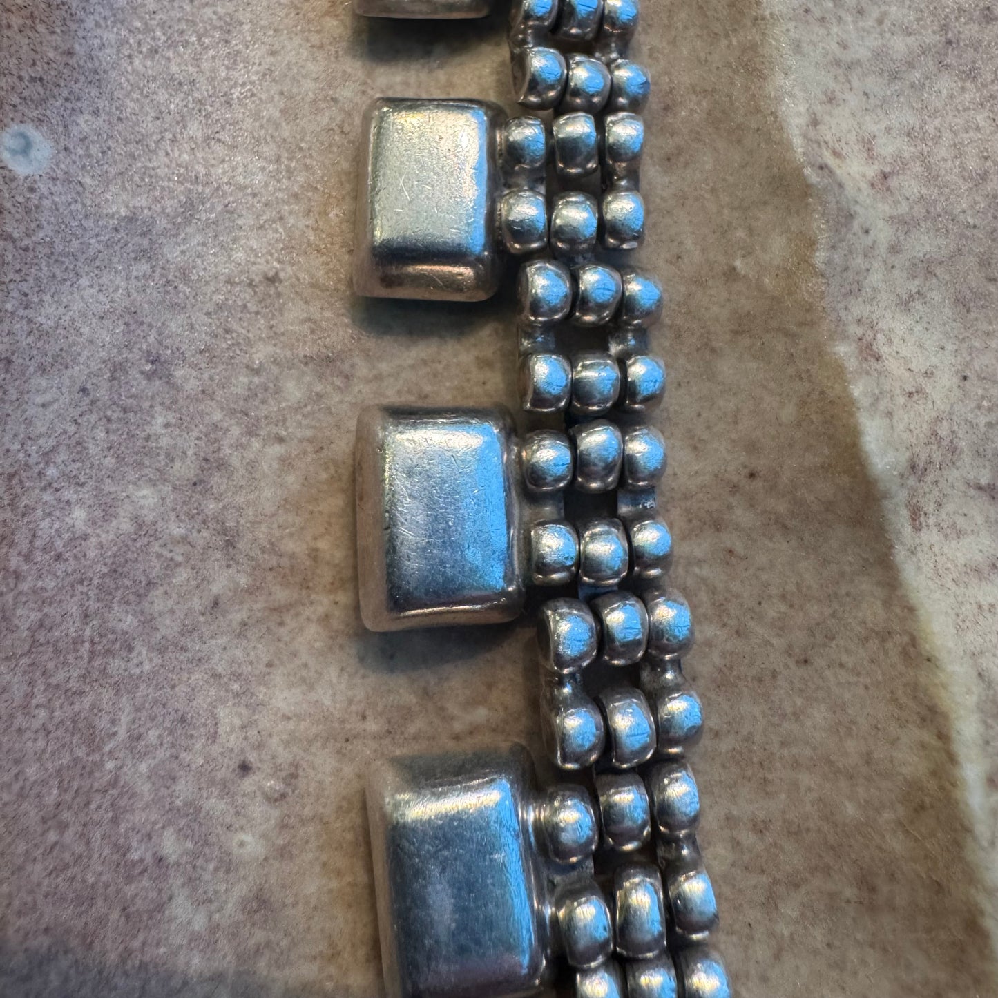 1980's Taxco Sterling Silver Turquoise Bracelet