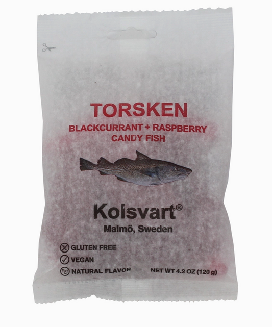 Raspberry and Blackcurrant Swedish Fish - 4.2oz (120gm)