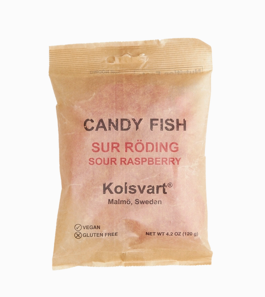 Sour Raspberry Swedish Fish - 4.2oz (120gm)