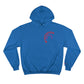 Blue Whitefish Montana Unisex Campion Hoody with red and majenta rounded graphic  