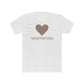 White I Love Whitefish T-Shirt With brown and grey graphic 