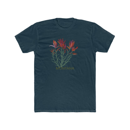 Indian Paintbrush Flower Montana Cotton T-Shirt - The Whitefish Store